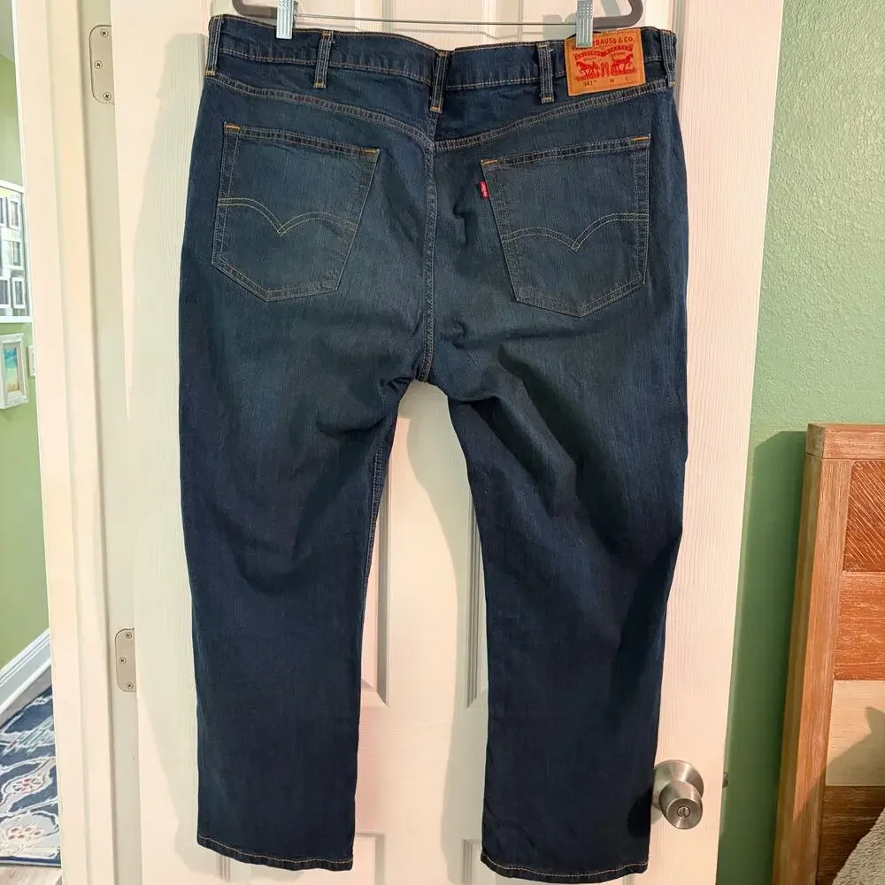 Levi's 541 Athletic Fit Dark Wash Jeans W44 L29 🖤